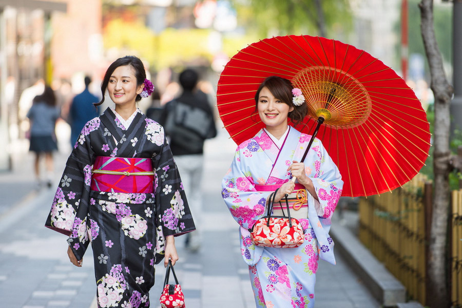 Japanese Woman in Kimono